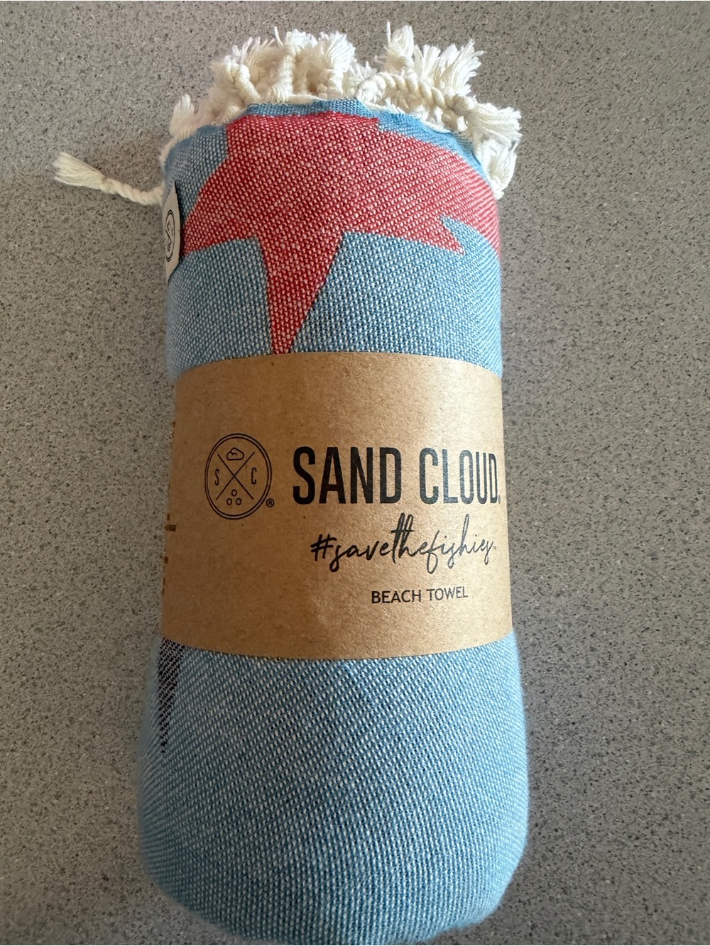 New Sand Cloud Patriotic Strip USA Beach Towel Turkish Organic Cotton 37"x67"